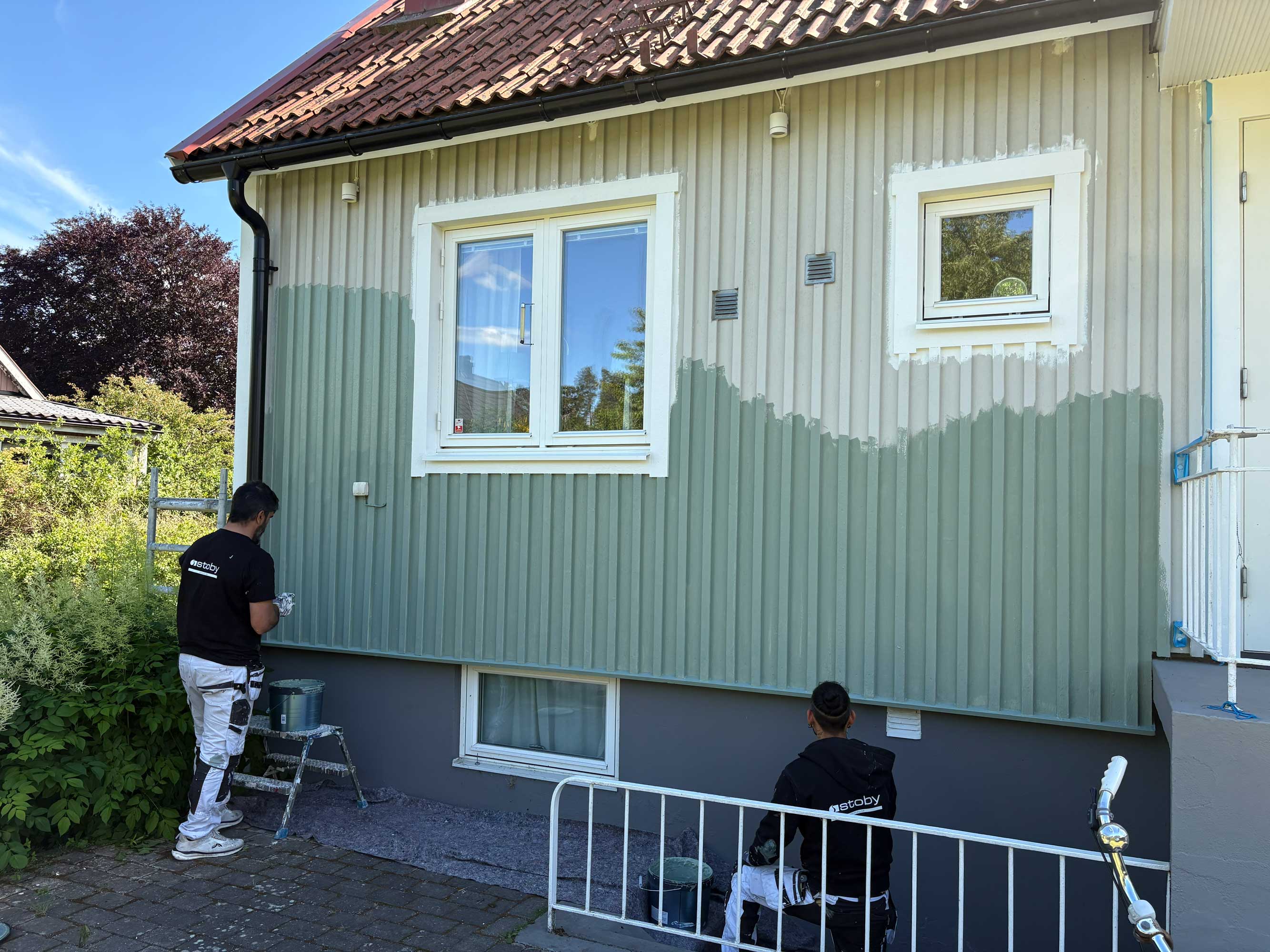 Fasadmålning Halvvägs